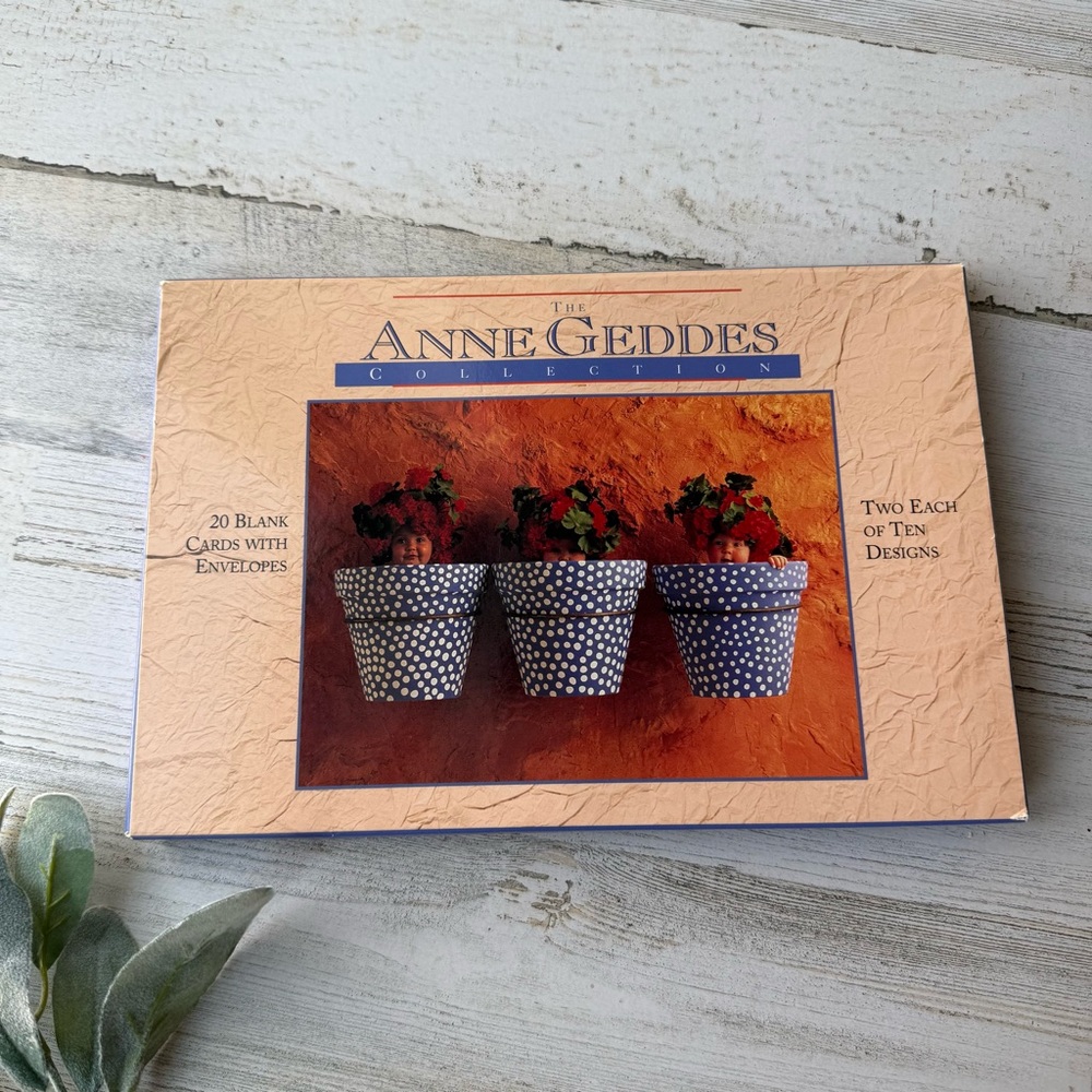 Vintage Anne Geddes Collection of 20 Blank Cards & Envelopes (1997) NWOT